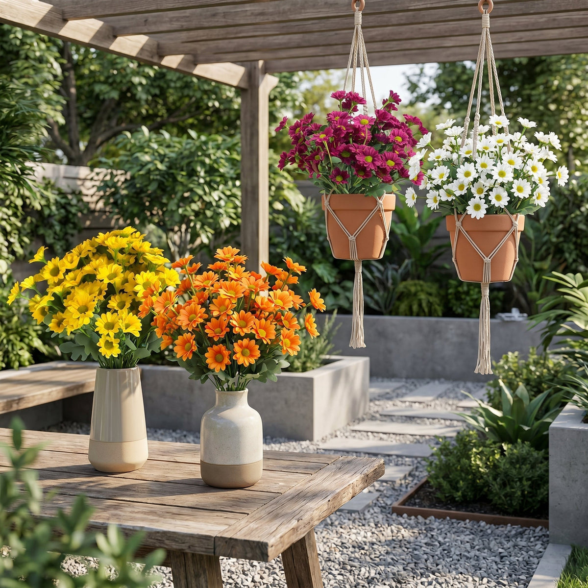 Decorative Bouquet of Artificial Daisy Flowers