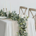 Table Decor with Artificial Eucalyptus Garland
