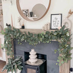 Table Decor with Artificial Eucalyptus Garland