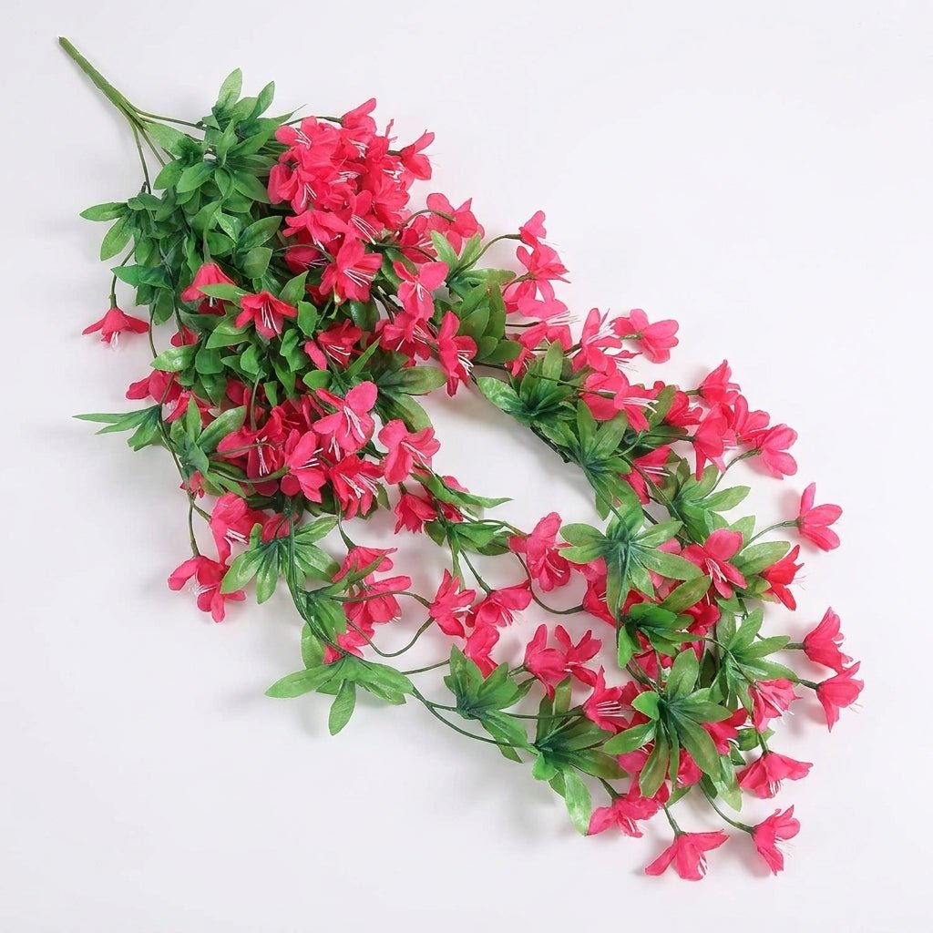 Colorful Artificial Climbing Plant with Flowers