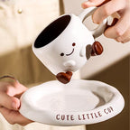 Charming Ceramic Cup & Saucer Set for Everyday Enjoyment
