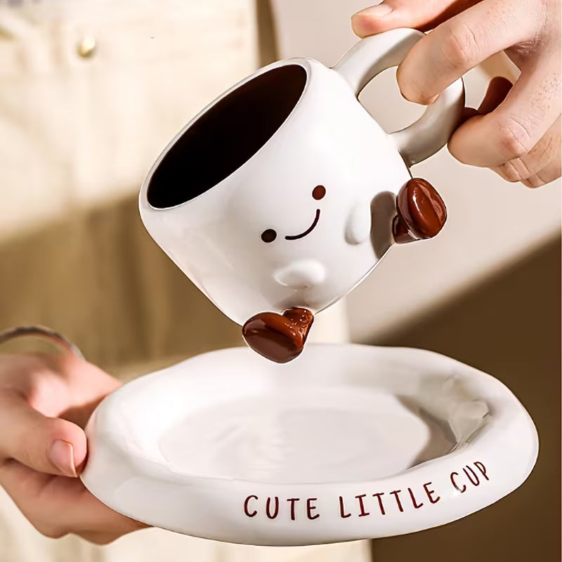 Charming Ceramic Cup & Saucer Set for Everyday Enjoyment