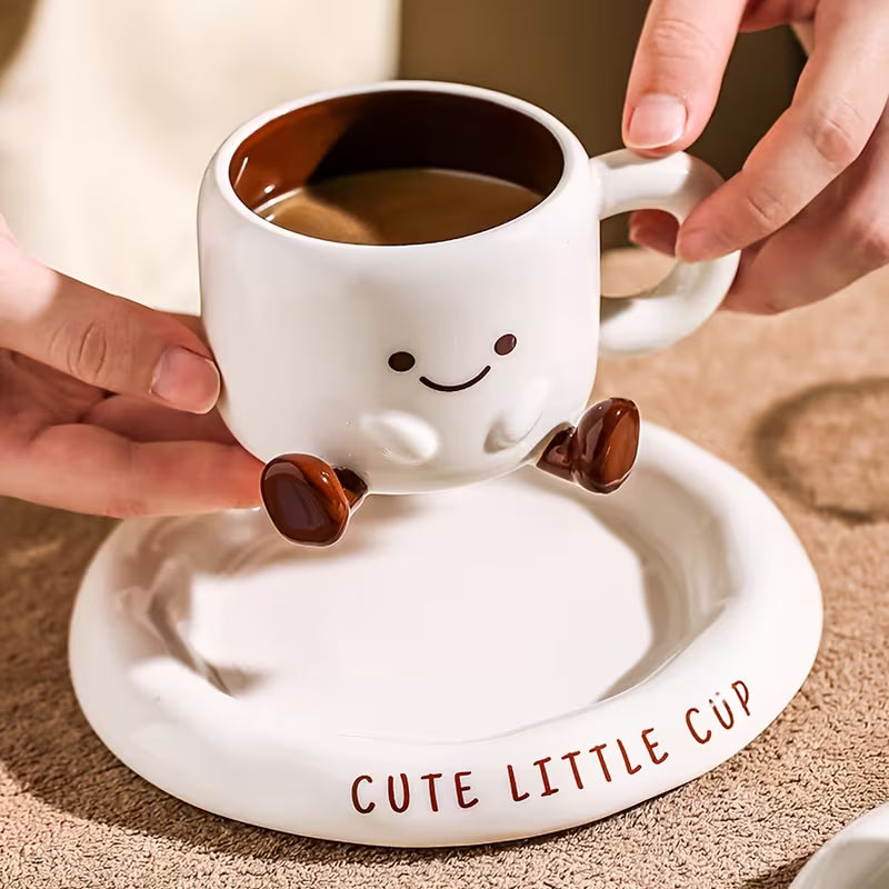 Charming Ceramic Cup & Saucer Set for Everyday Enjoyment