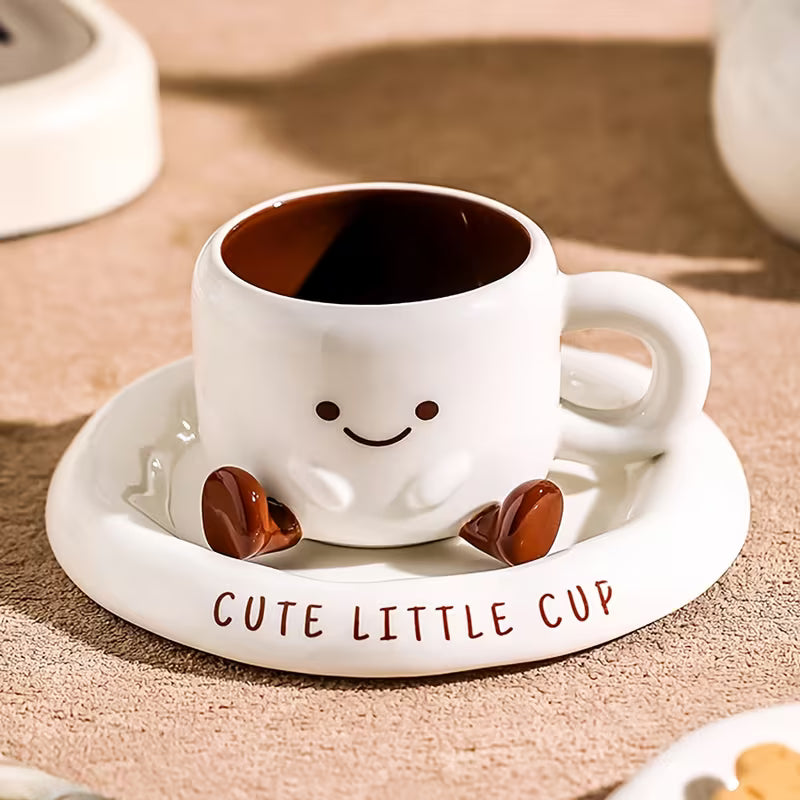 Charming Ceramic Cup & Saucer Set for Everyday Enjoyment