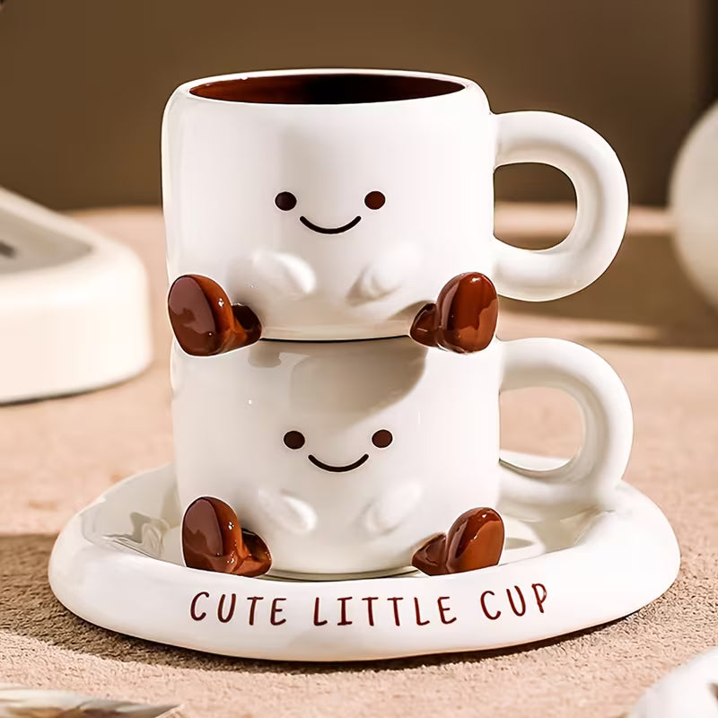 Charming Ceramic Cup & Saucer Set for Everyday Enjoyment