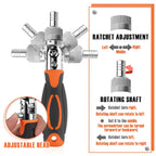 Ratchet Screwdriver Set 68-in-1 Magnetic Bits Ergonomic Grip