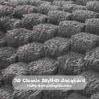 Soft Bubble Fleece Throw Blanket