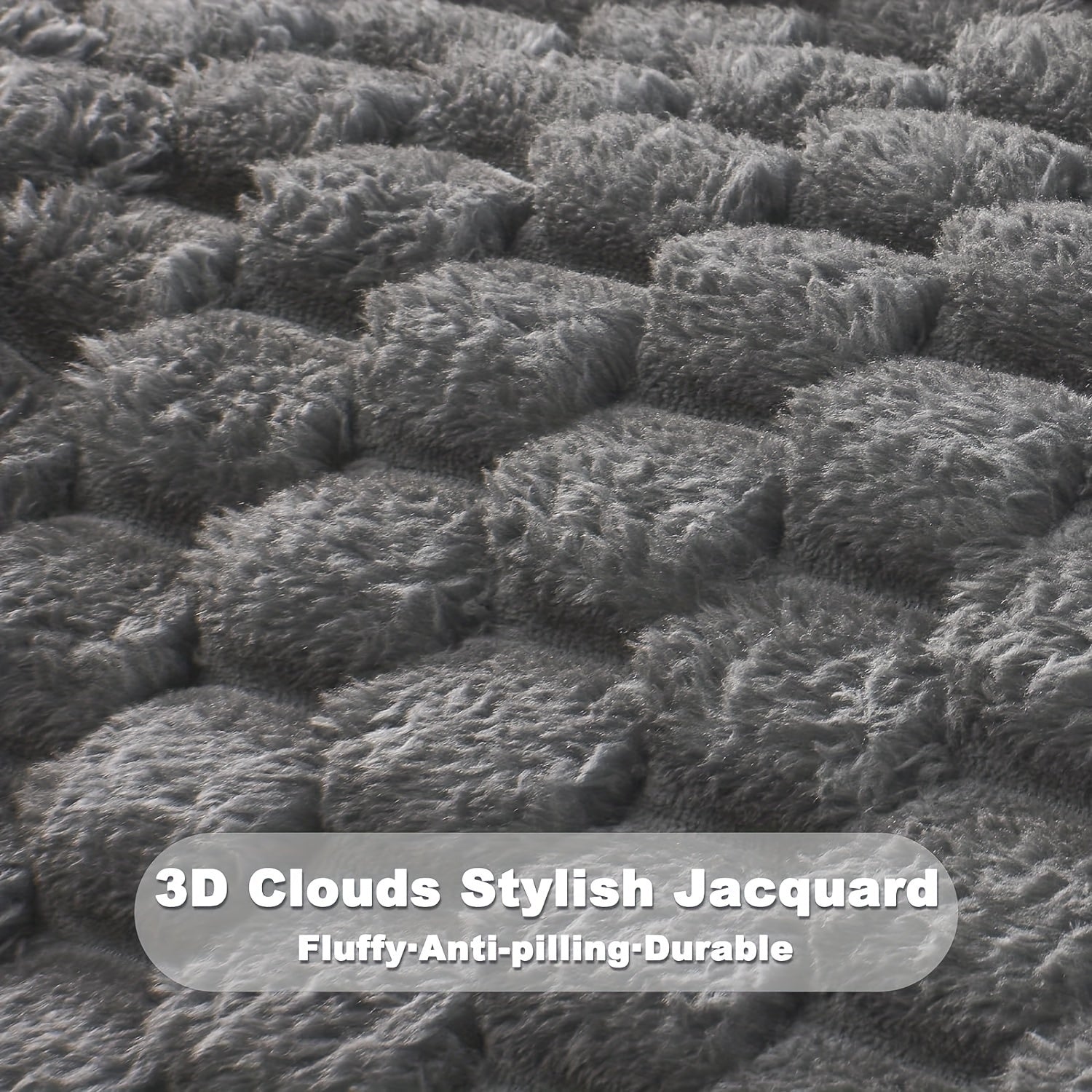 Soft Bubble Fleece Throw Blanket