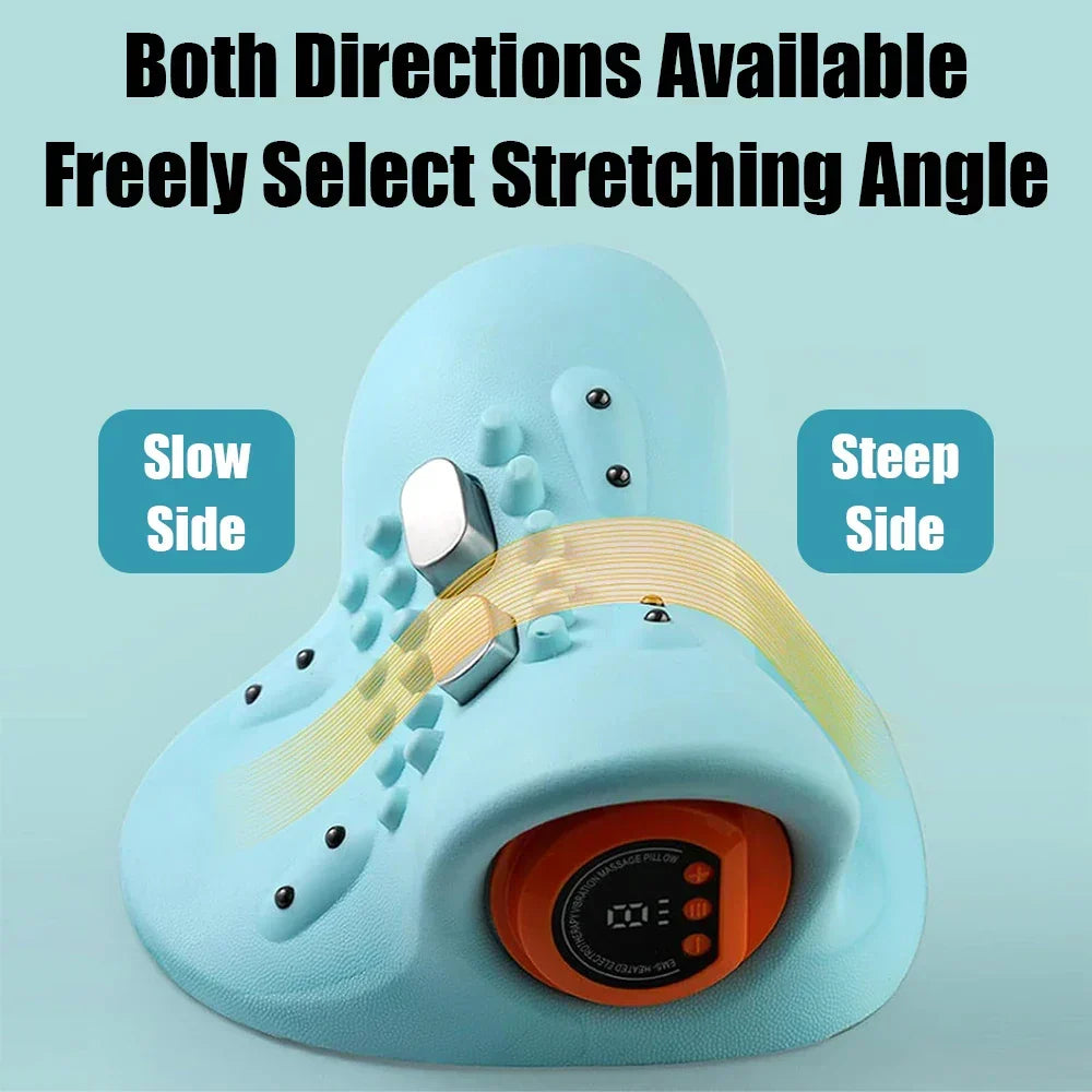 Neck Massager Traction & Acupoint Massage Ergonomic Pillow