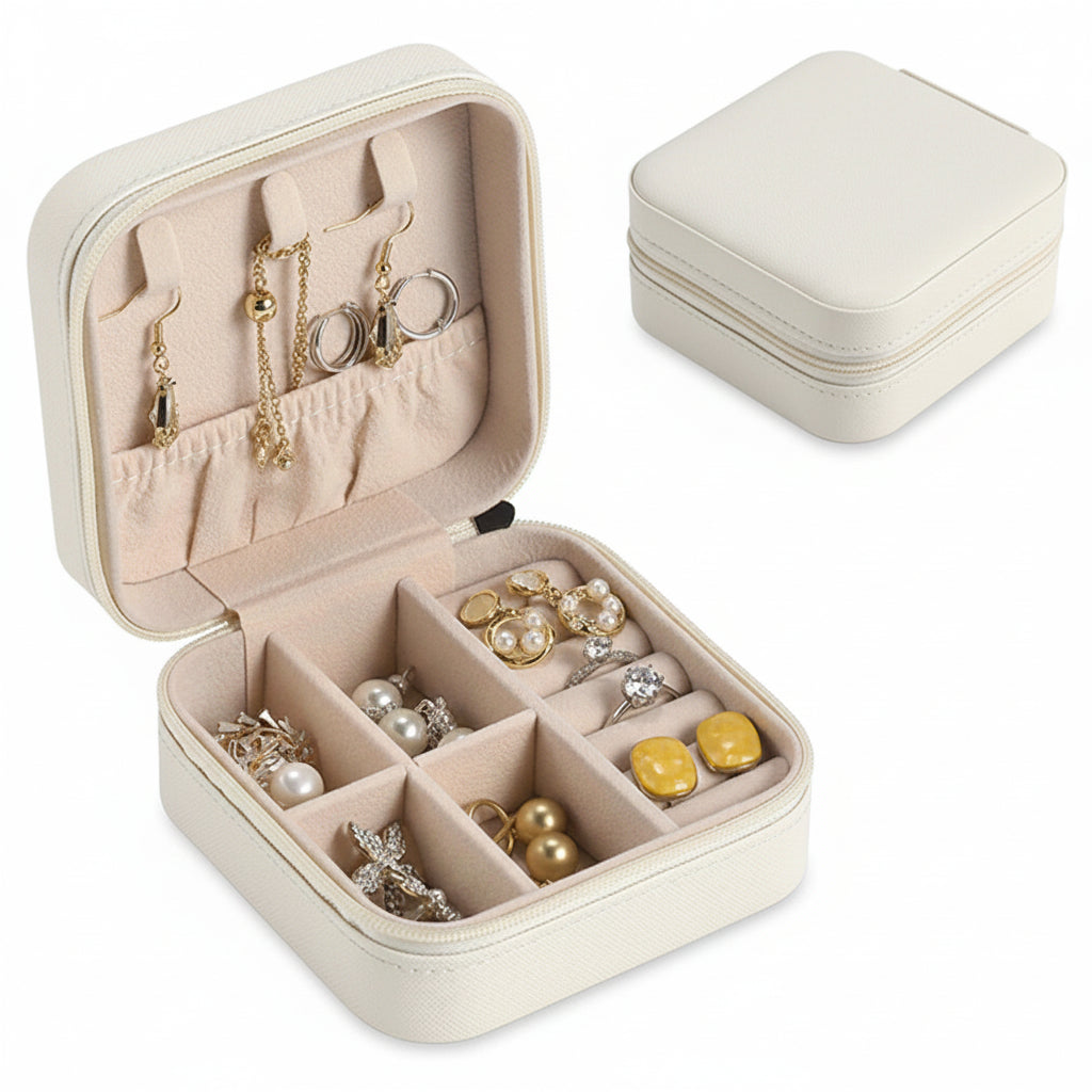 Zippered Travel Organizer Case for Jewelry - Mother's Day Gift