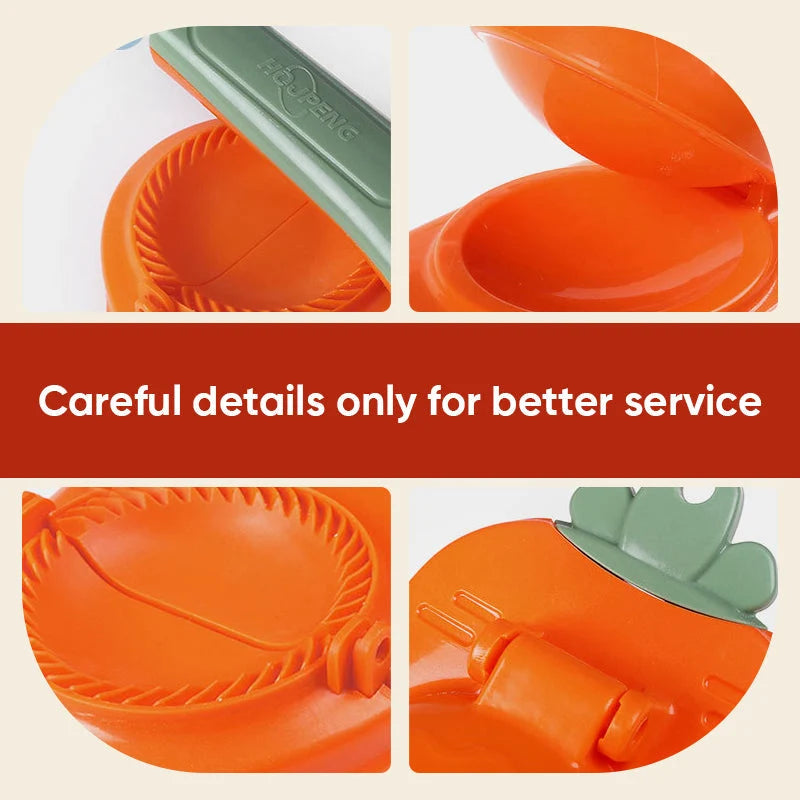 Dumpling Maker 2-In-1 Press & Shaper Ergonomic Handle