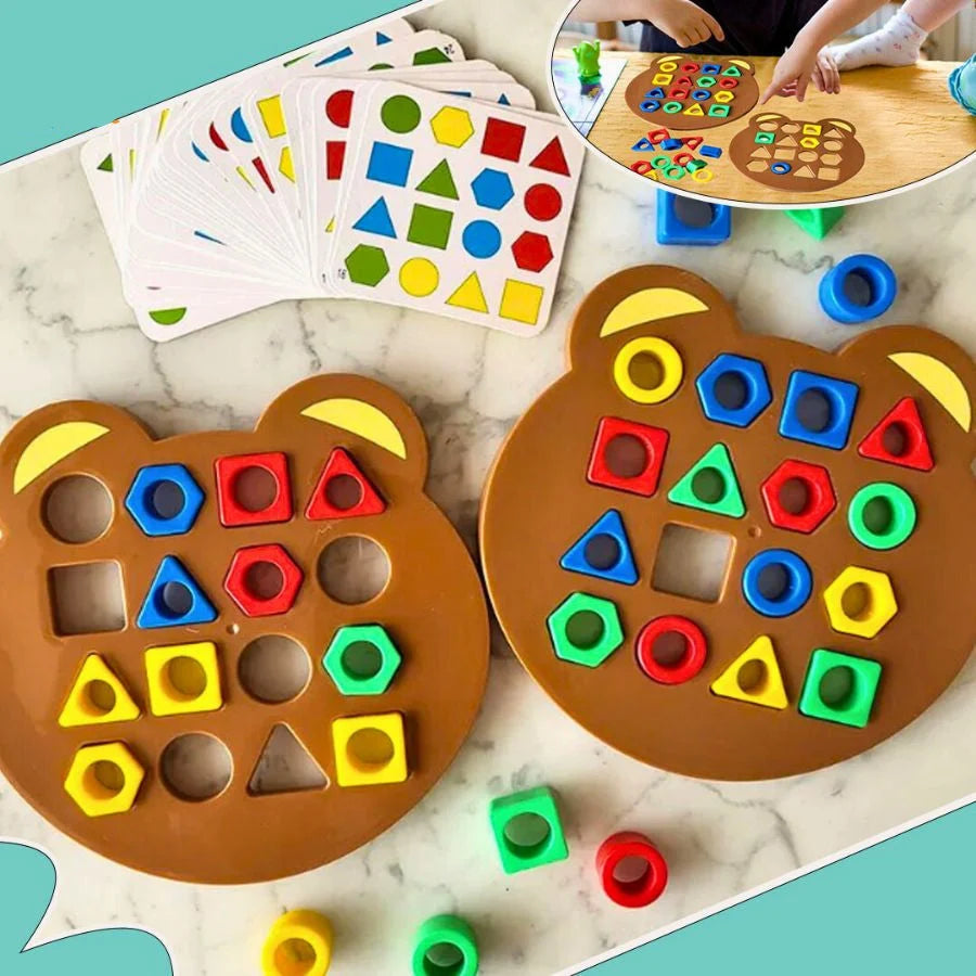 Shape and Color Puzzle Montessori-Inspired Set of 2