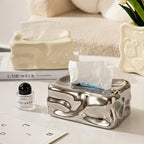 Artistic Wave Ceramic Tissue Holder