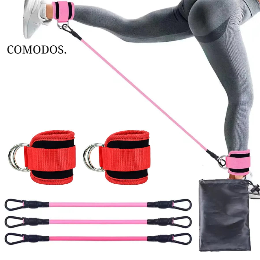 Resistance Bands For Glutes & Legs Adjustable Levels