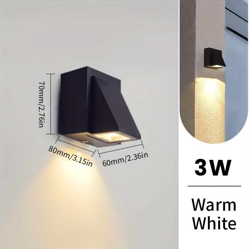 Waterproof Decorative Outdoor Wall Light – 3W/6W LED Illumination