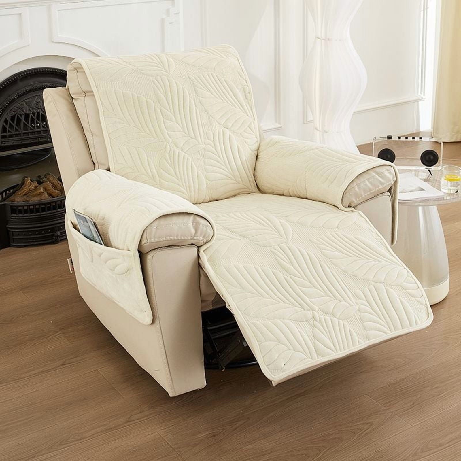 Non-Slip Recliner Chair Protector Cover in Green