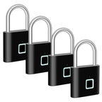 Fingerprint Padlock 0.2s Quick Unlock USB-C Rechargeable IP66 Waterproof