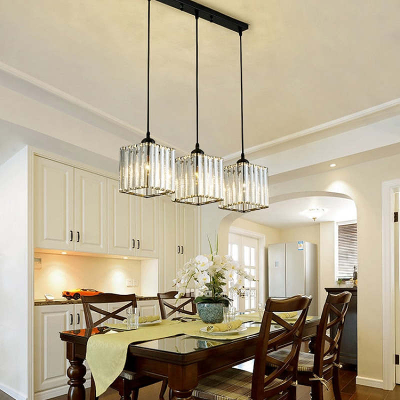 Cylindrical Glass Shade Cluster Pendant Lighting Fixture