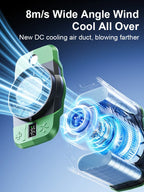 Waist Clip Fan Refrigeration Cooling 8000mAh