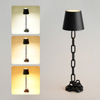 Rechargeable Touch-Control LED Table Lamp with Chain-Link Design