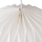 Matte White Acrylic Pleated Pendant Lamp