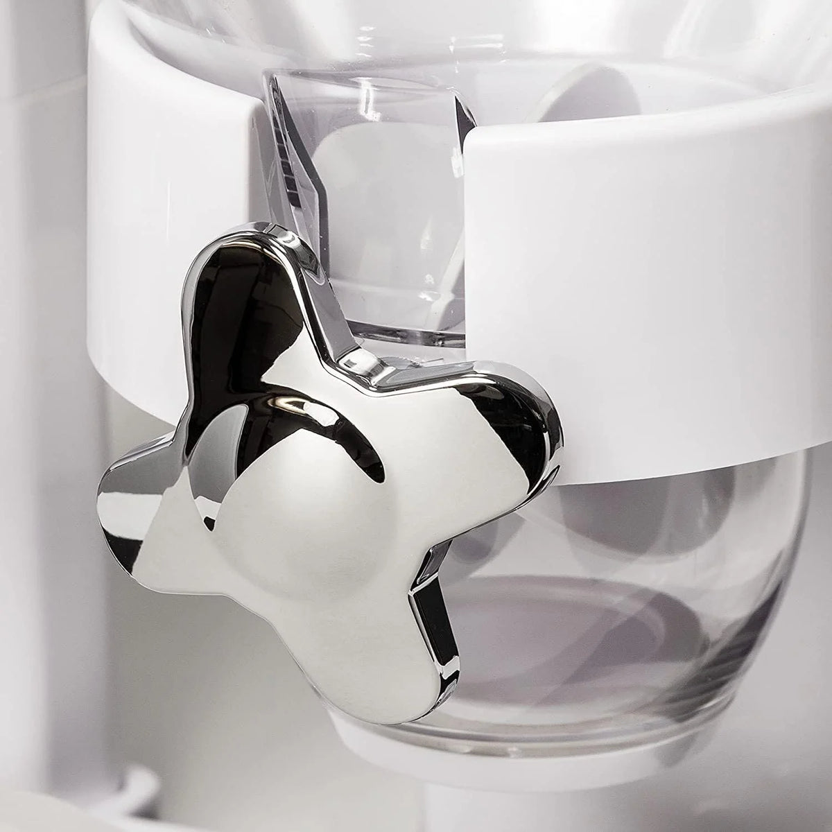 Cereal Dispenser Dual Canister Portion-Control Acrylic