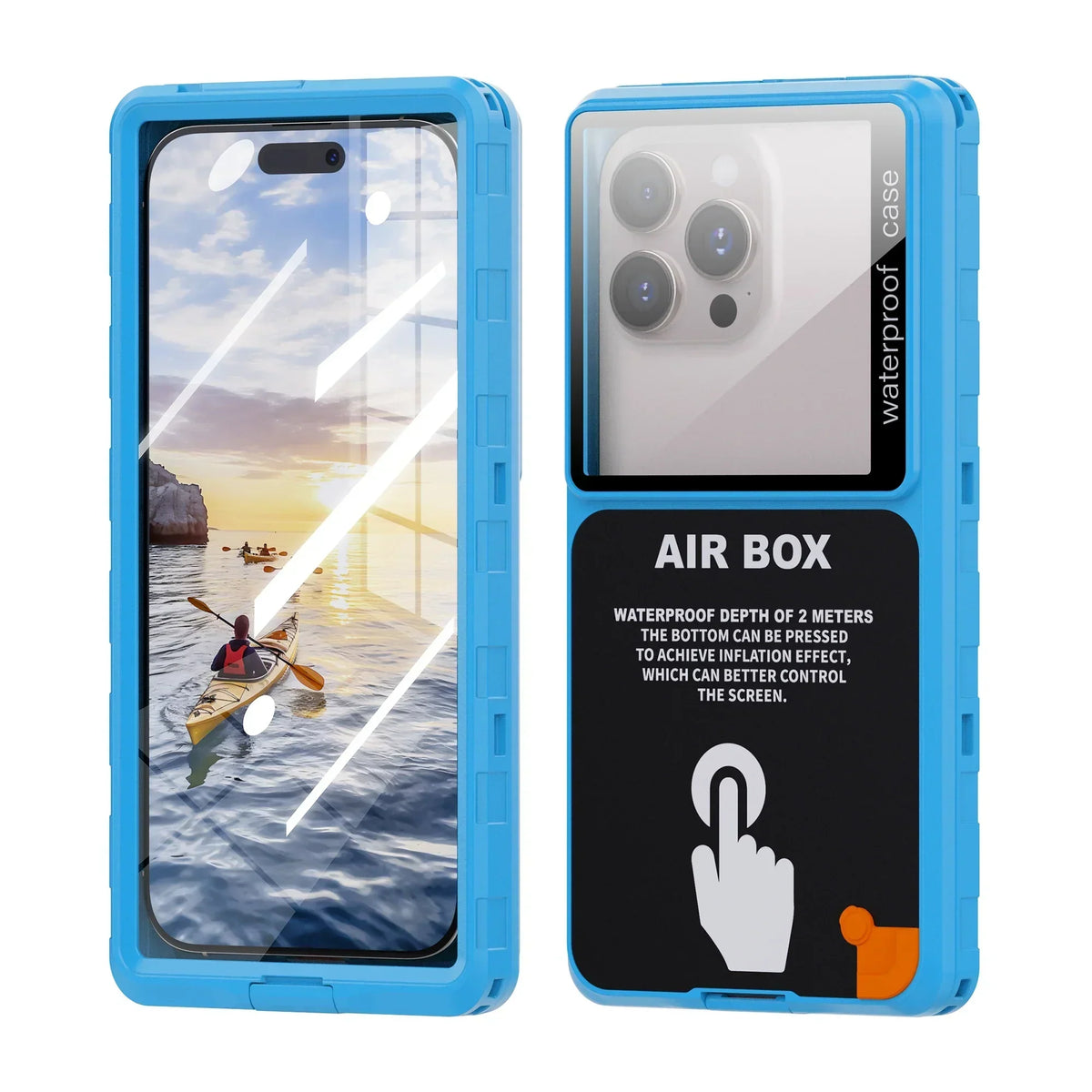 Waterproof Phone Case Set of 2 IP68 Universal Fit