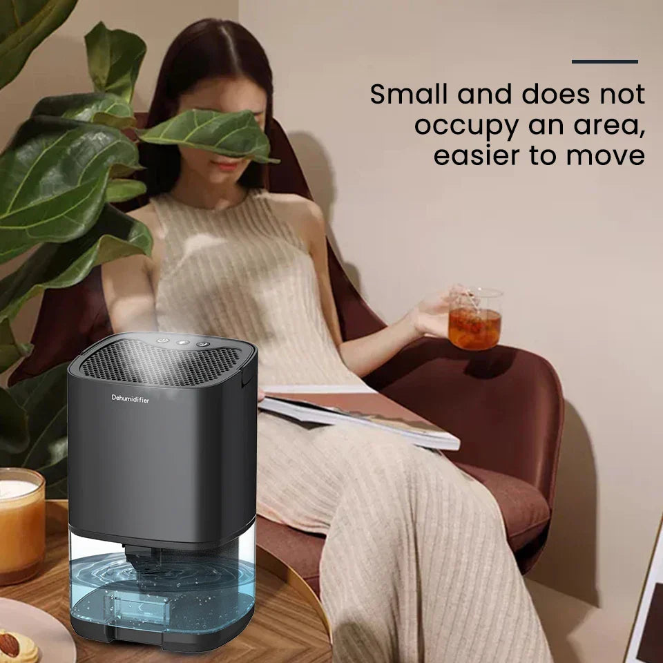 Dehumidifier 1000ml Quiet 2-in-1 Air Filtration