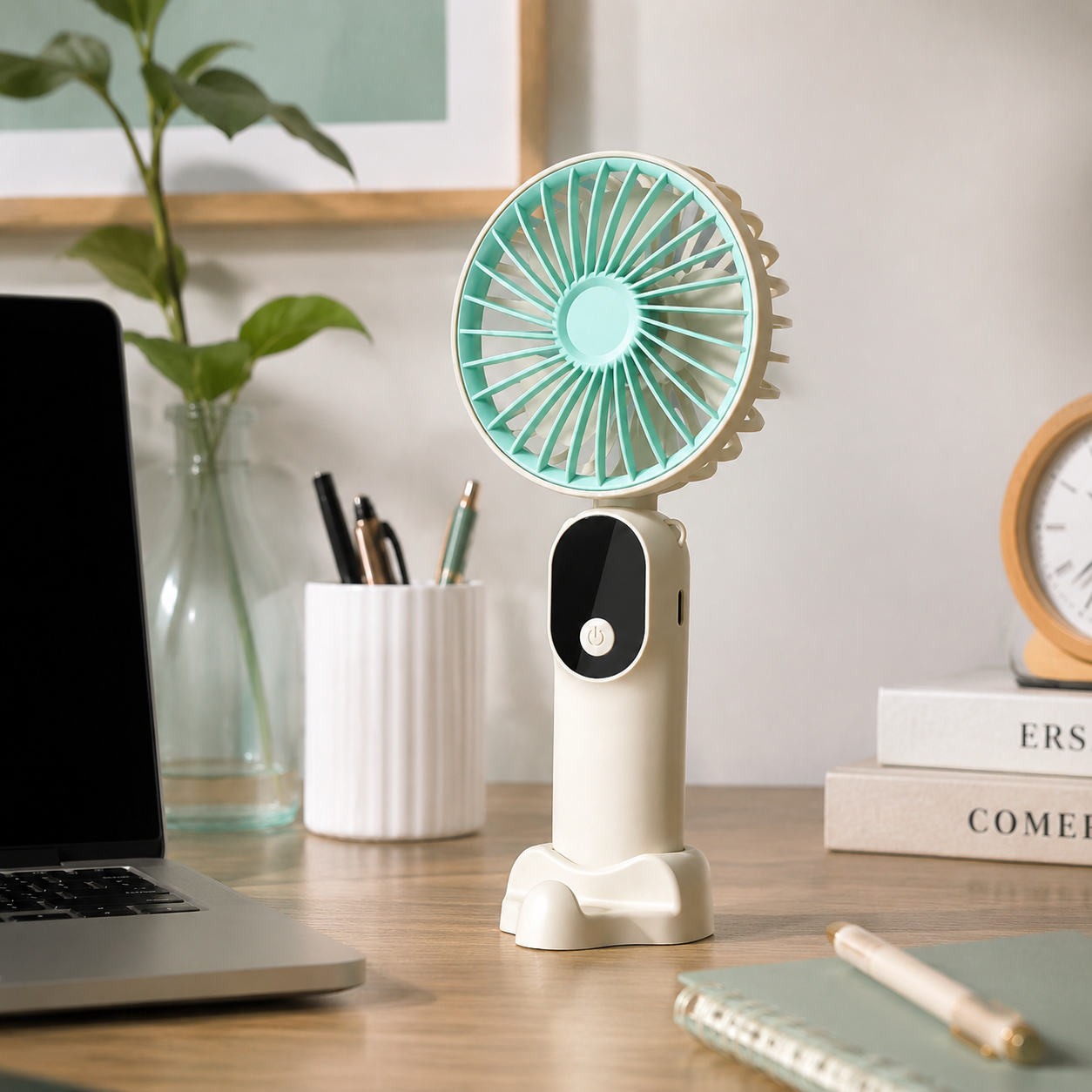 Foldable USB Rechargeable 6-Speed Table Fan