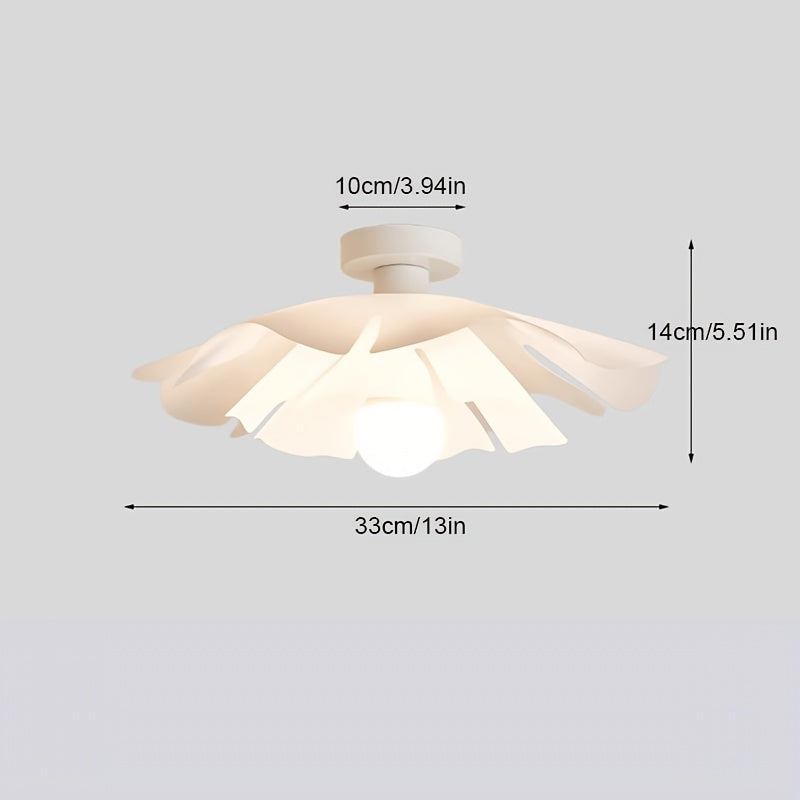 Floral Semi Flush Mount Ceiling Light - Modern Petal Design