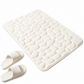 Absorbent Coral Velvet Polyester Non-Slip Bath Mat