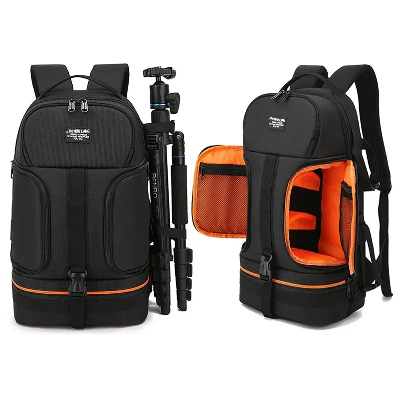DSLR Camera Backpack Waterproof Large Capacity Tripod Straps