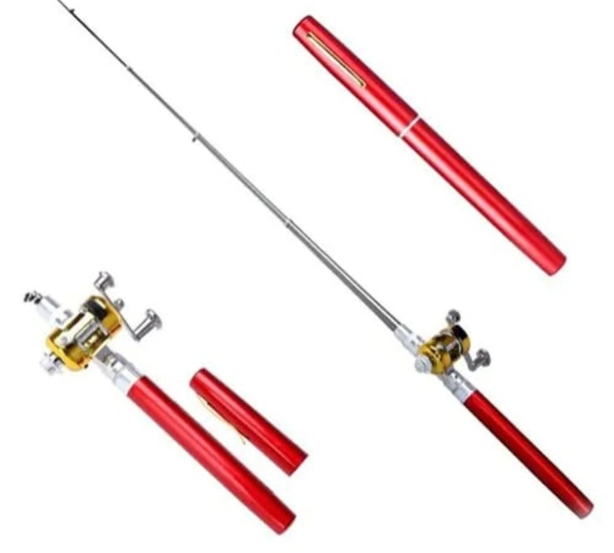 Telescopic Fishing Rod Pocket Sized Corrosion Resistant Aluminum Alloy