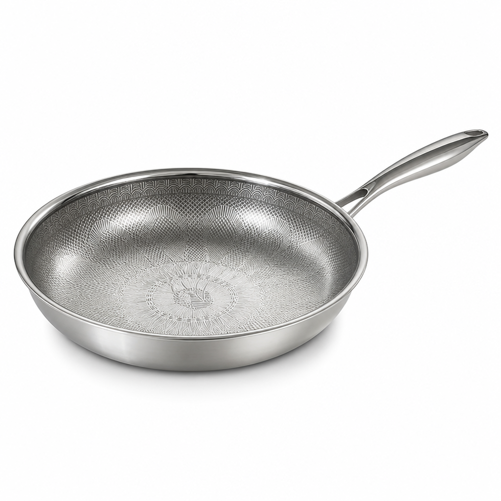 304 Stainless Steel Titanium Non-Stick Frying Pan (28 cm)