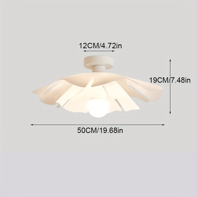 Floral Semi Flush Mount Ceiling Light - Modern Petal Design