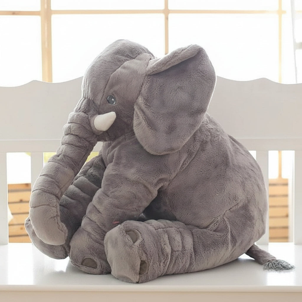 Cuddly Plush Elephant Pillow Toy – Soft Comfort for Babies