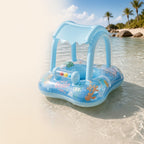 Infant Swim Float featuring Sunshade and Ocean Theme