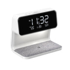 3-in-1 Touch Lamp with Alarm Clock and Wireless Charging Station