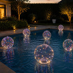 Solar-Powered Floating Multicolor Lamp (Remote Control)
