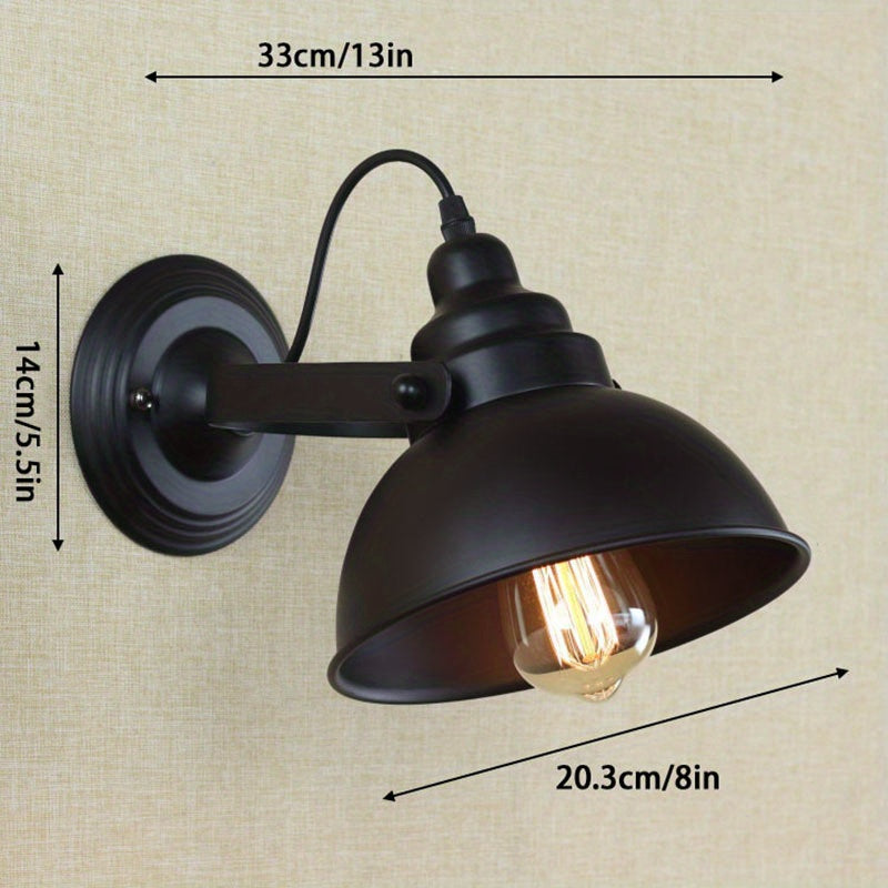 Retro Metal Wall Sconce Lamp - Industrial Vintage Lighting Fixture