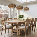 Modern Natural Design Pendant Light Shade in Handwoven Paper Rope