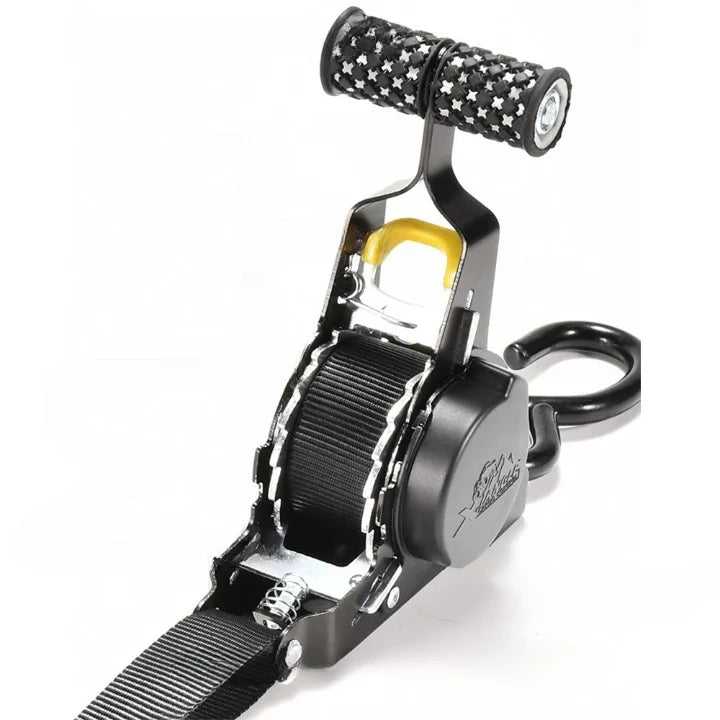 Ratchet Strap Auto-Retractable S-Hook 500 lb