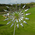 18-Blade Ball-Bearing Weatherproof Garden Windmill