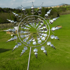 18-Blade Ball-Bearing Weatherproof Garden Windmill