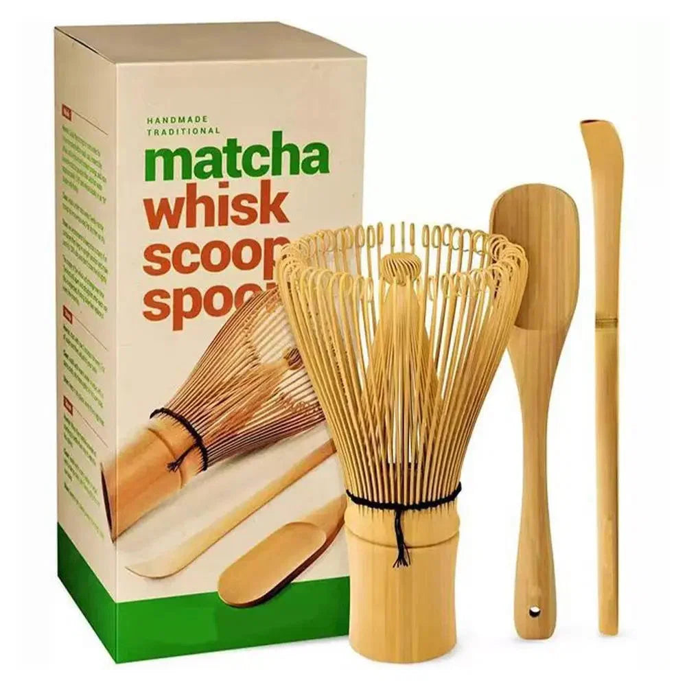 Matcha Tea Set 100% Bamboo Whisk Spoon Bowl