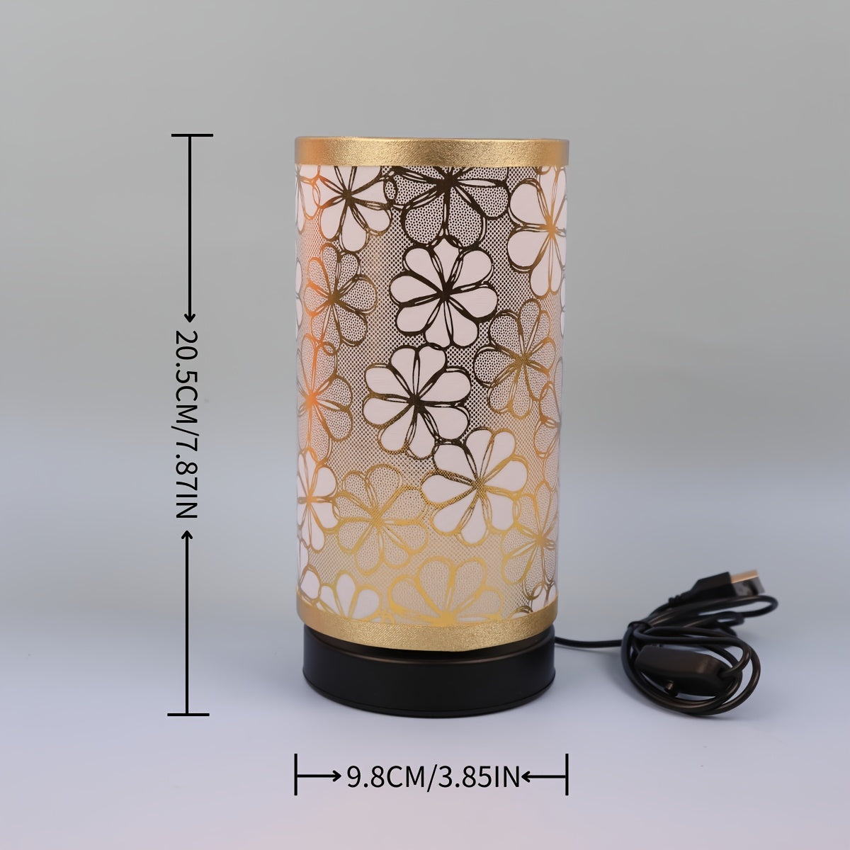 Decorative Warm Ambient Light – Floral USB Table Lamp
