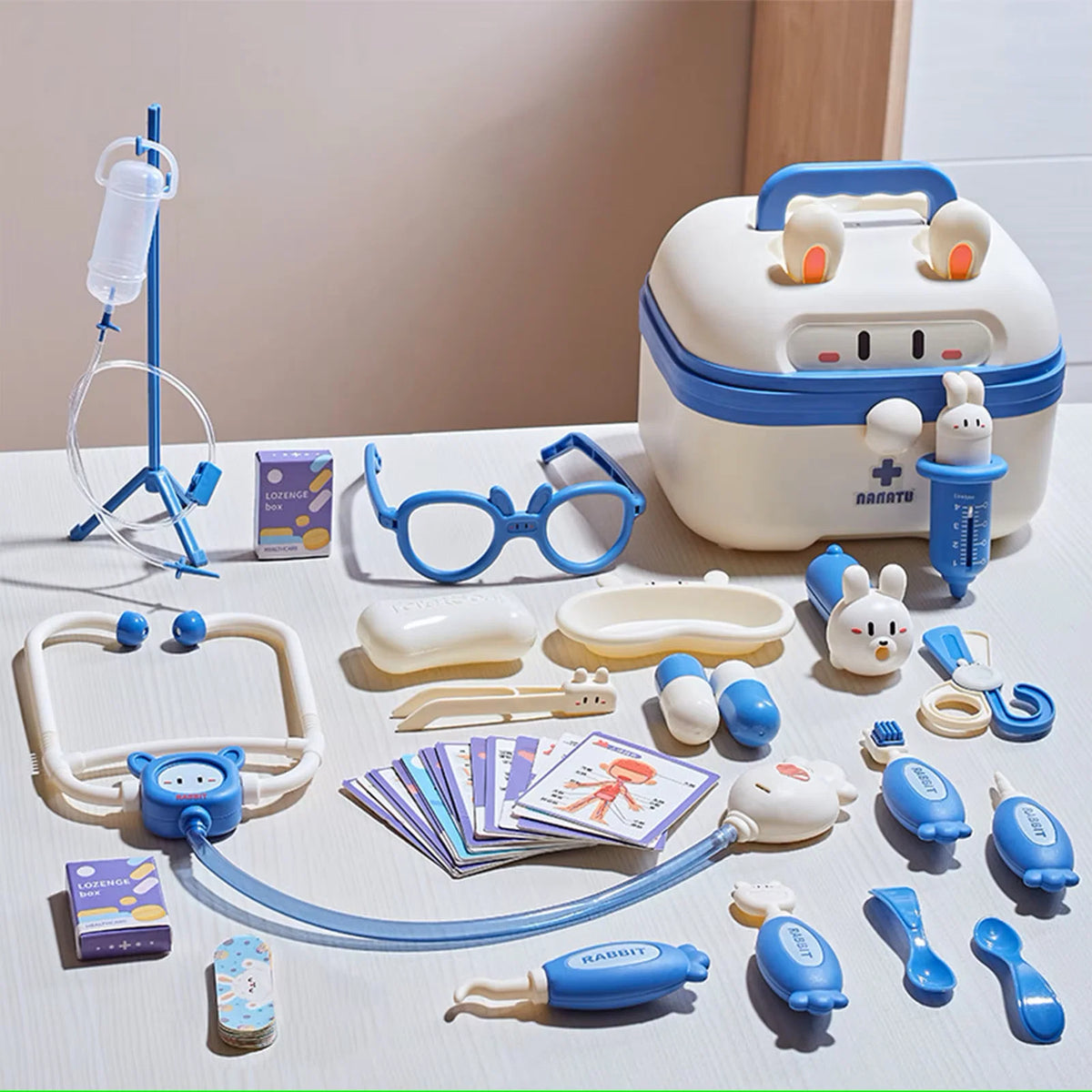 Kids Doctor Play Set Sound & Light Realistic Accessories