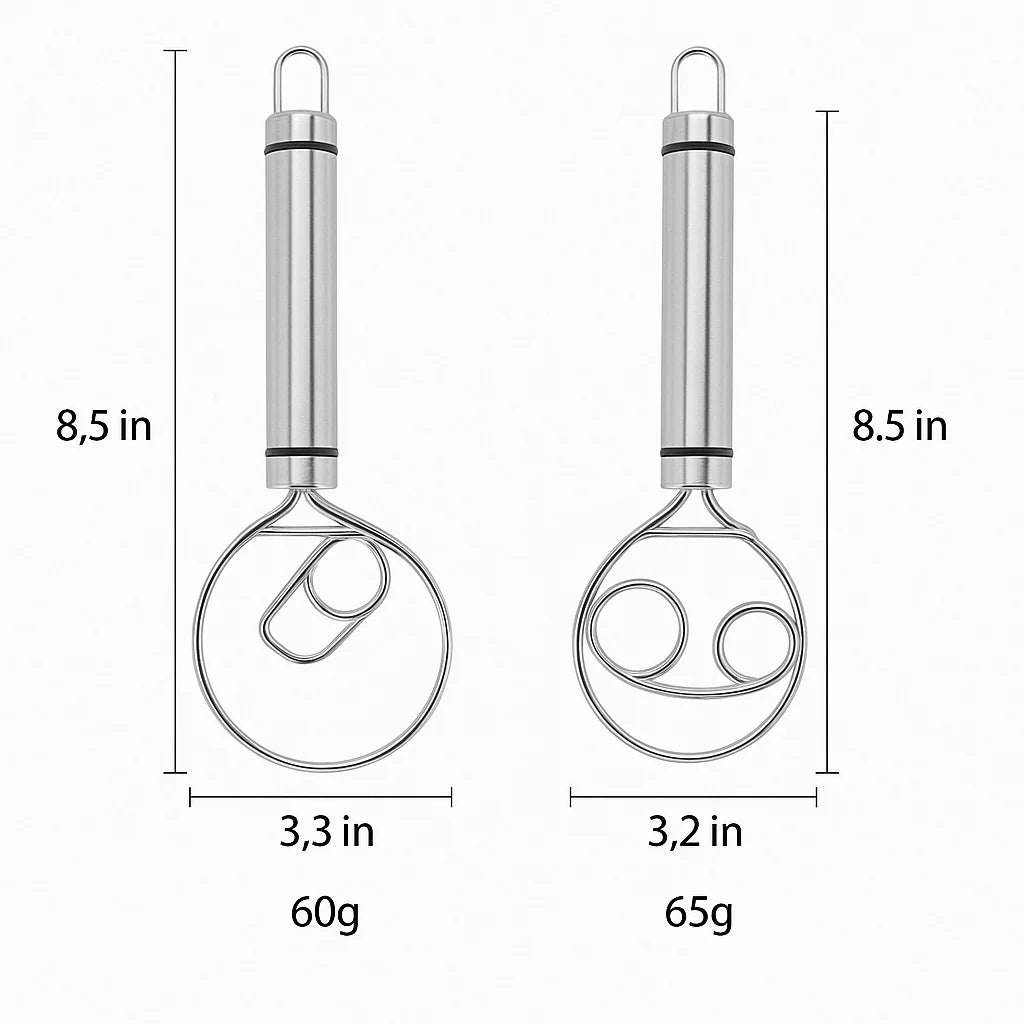Kitchen Whisk Stainless Steel & Ergonomic Handle
