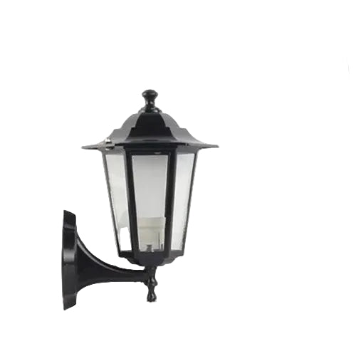 Motion Sensor Outdoor Wall Light with Black Metal Design