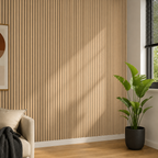 Embossed 3D Wood-Look Self-Adhesive Wall Sticker
